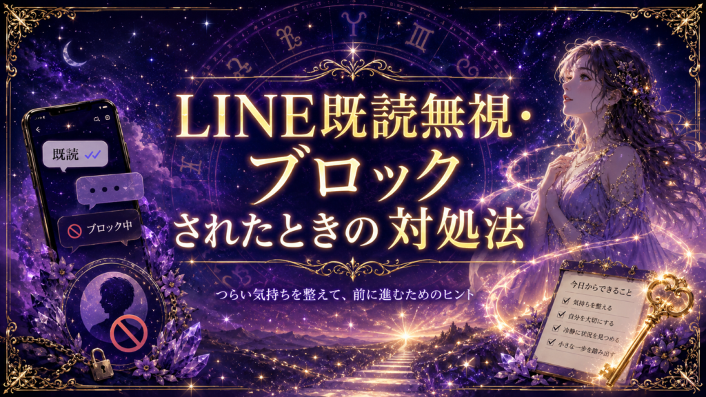 LINE既読無視・ブロックされたときの対処法