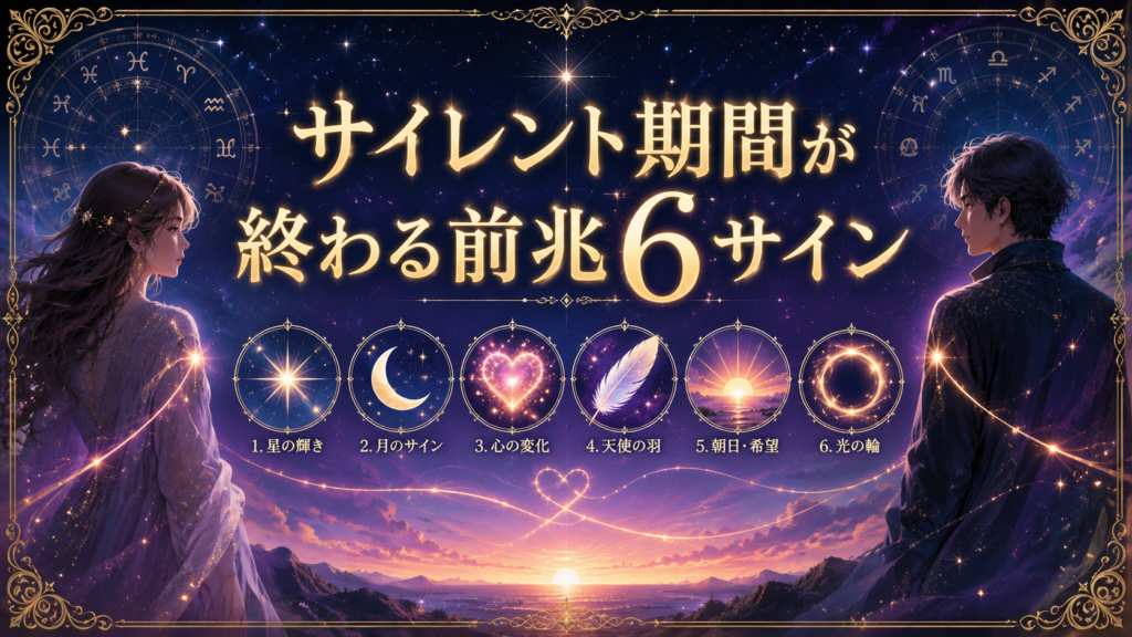 サイレント期間が終わる前兆6サイン