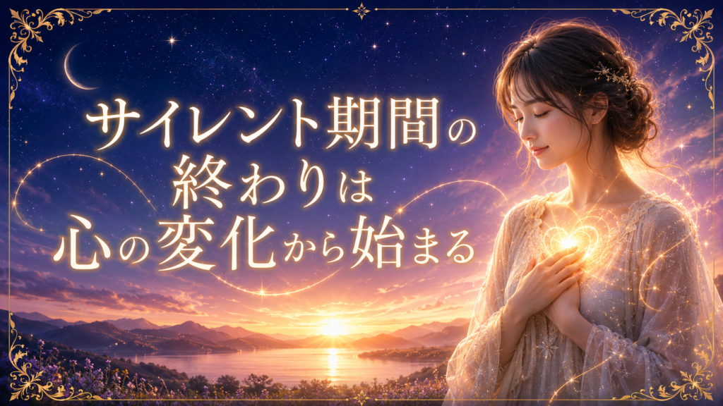サイレント期間の終わりは心の変化から始まる