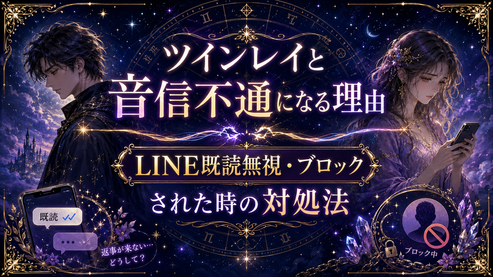 ツインレイと音信不通になる理由｜LINE既読無視・ブロックされた時の対処法