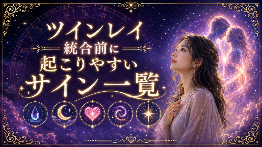 ツインレイ統合前に起こりやすいサイン一覧