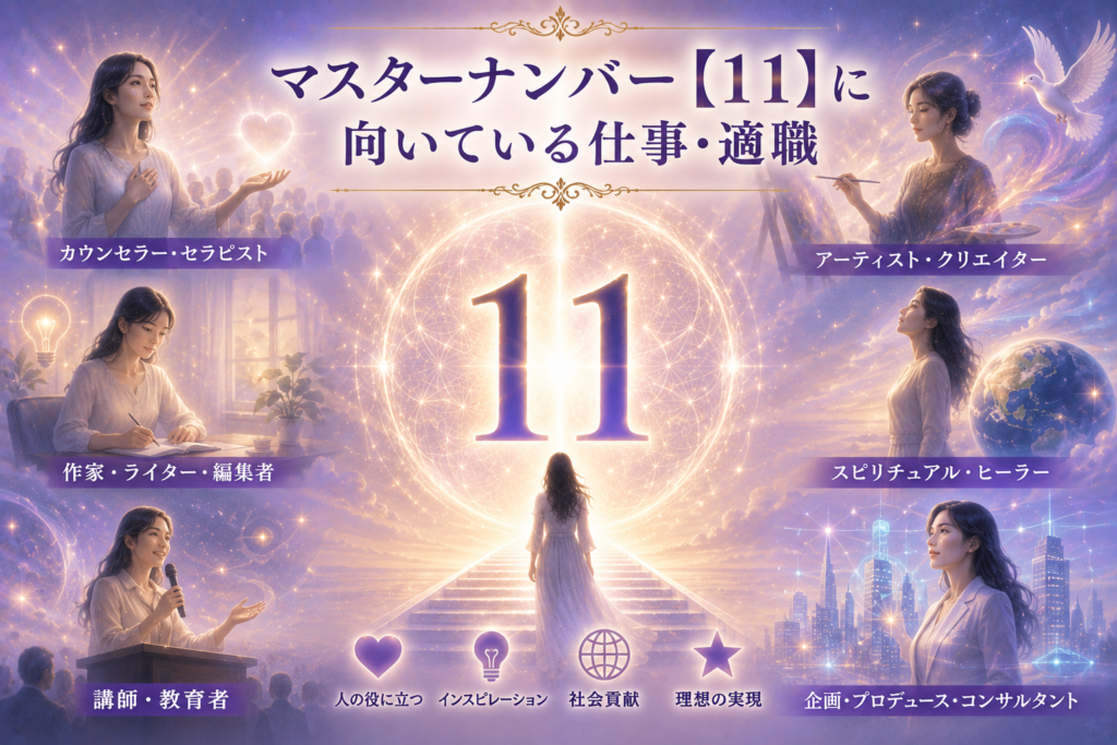 マスターナンバー【11】に向いている仕事・適職