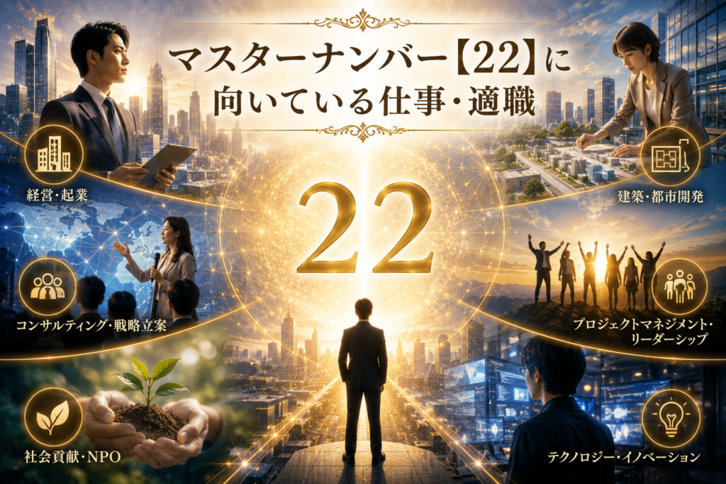 マスターナンバー【22】に向いている仕事・適職