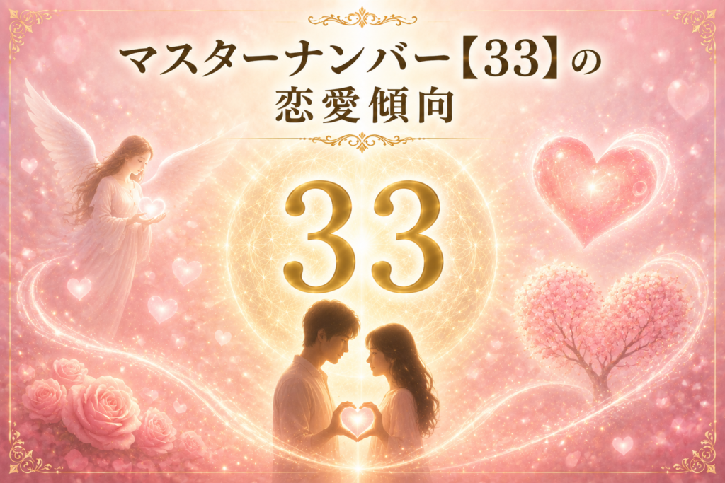 マスターナンバー【33】の恋愛傾向