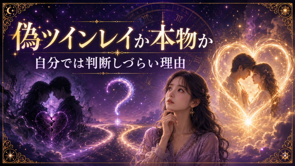 偽ツインレイか本物か自分では判断しづらい理由