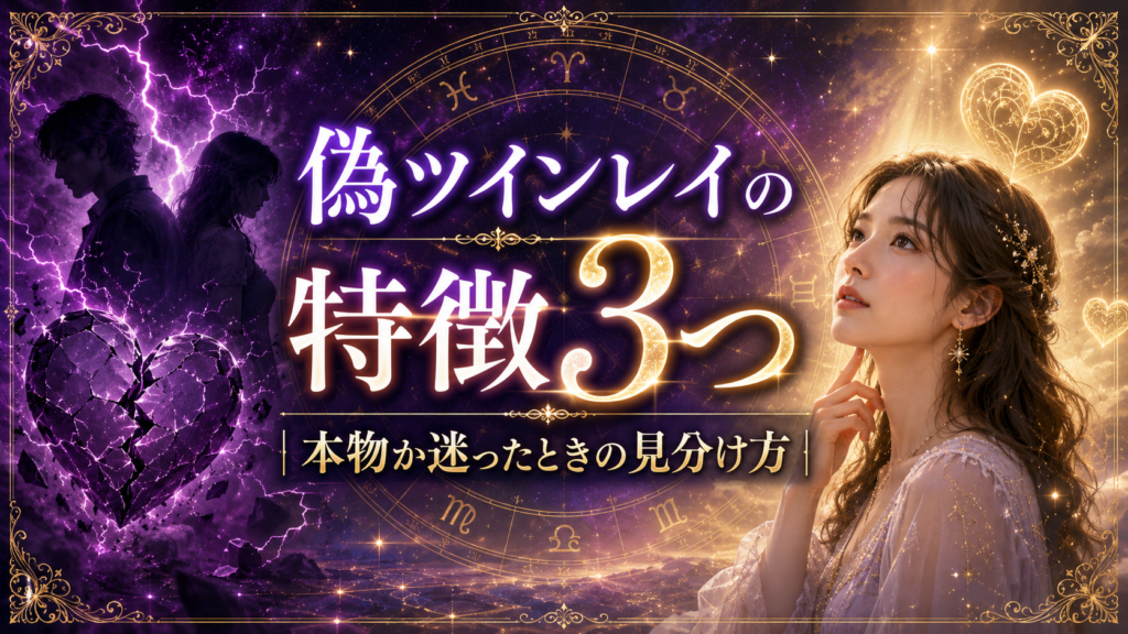 偽ツインレイの特徴3つ｜本物か迷ったときの見分け方