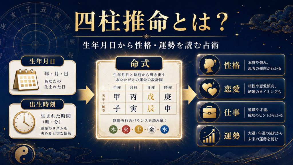 四柱推命とは？生年月日から性格・運勢を読む占術