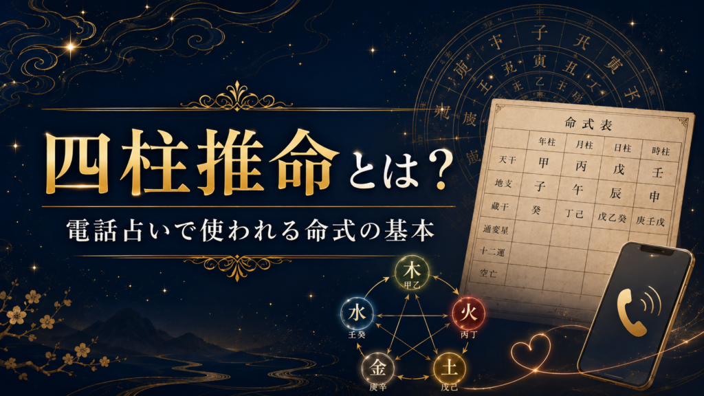四柱推命とは？電話占いで使われる命式の基本