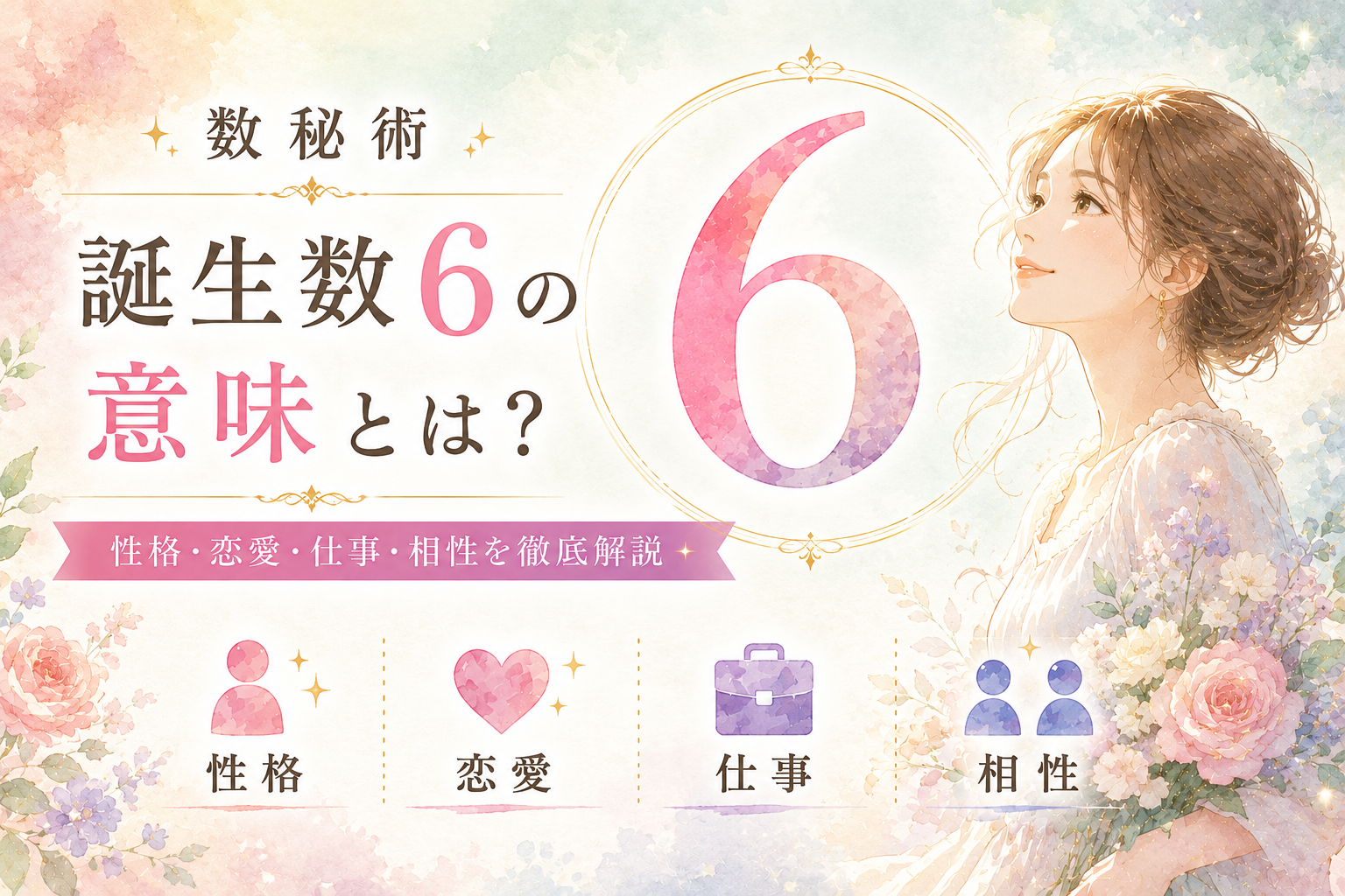 数秘術 誕生数6の意味とは？性格・恋愛・仕事・相性を徹底解説