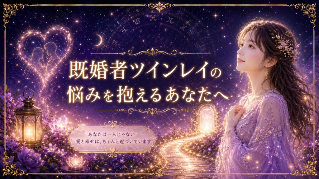 既婚者ツインレイの悩みを抱えるあなたへ