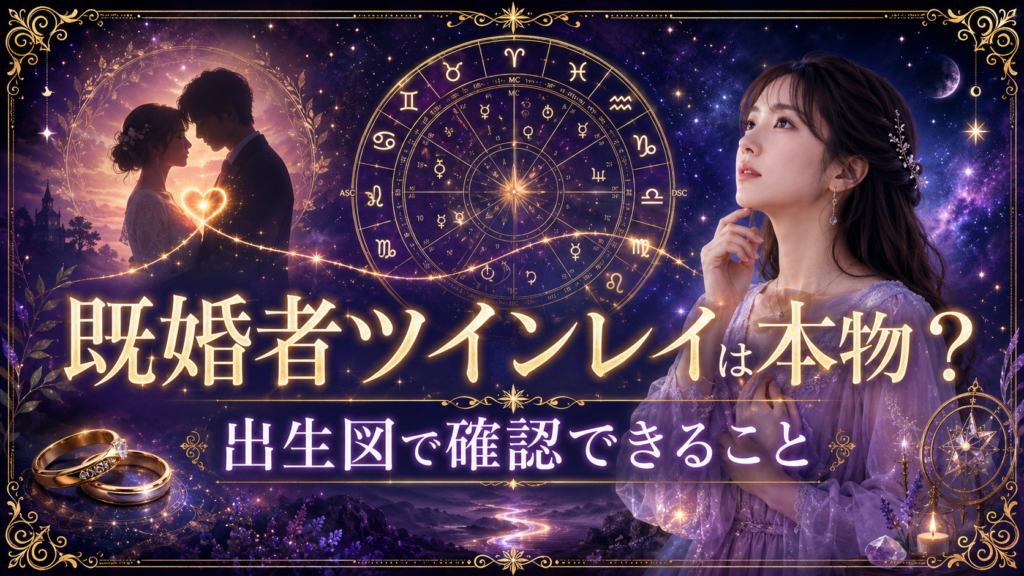 既婚者ツインレイは本物？出生図で確認できること
