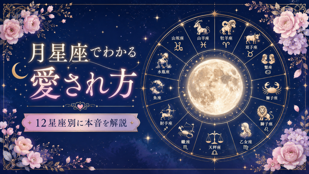 月星座でわかる愛され方｜12星座別に本音を解説