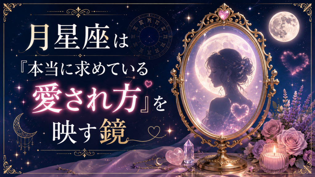 月星座は「本当に求めている愛され方」を映す鏡