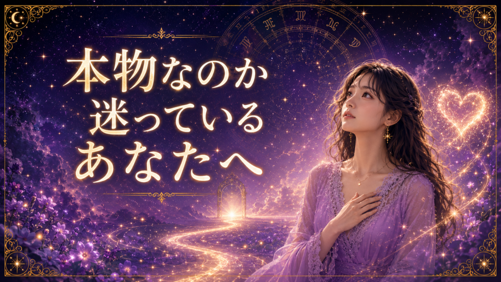 本物なのか迷っているあなたへ