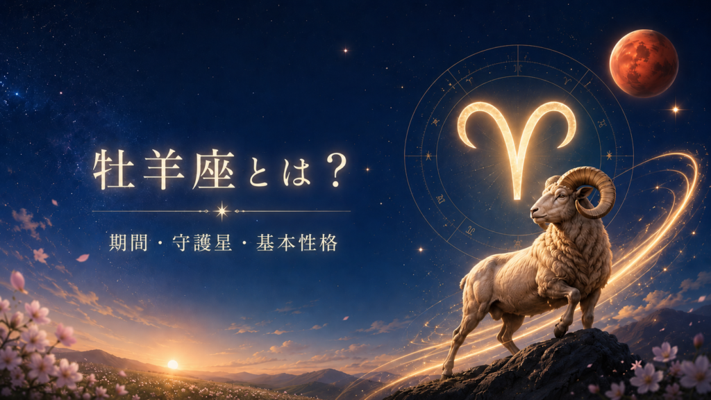 牡羊座とは？期間・守護星・基本性格をわかりやすく解説