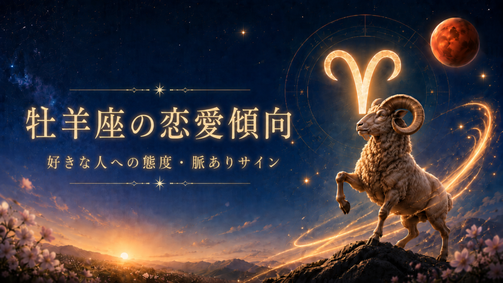 牡羊座の恋愛傾向｜好きな人への態度・脈ありサイン