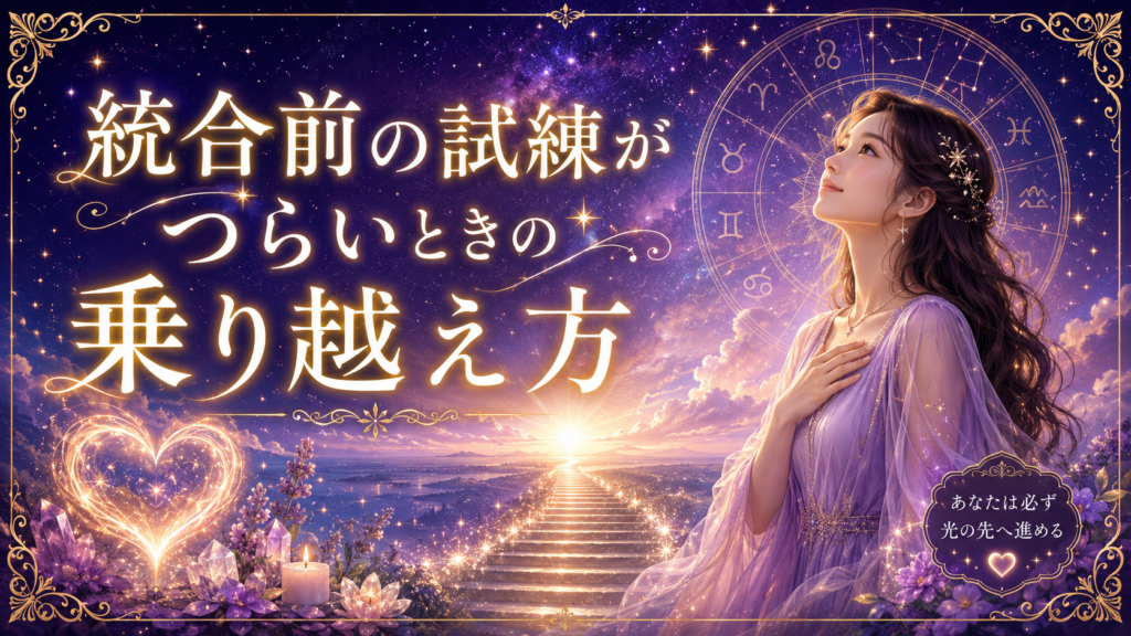 統合前の試練がつらいときの乗り越え方
