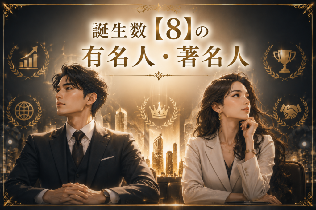 誕生数【8】の有名人・著名人