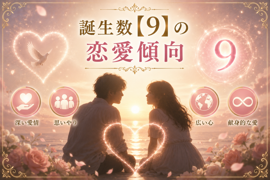 誕生数【9】の恋愛傾向