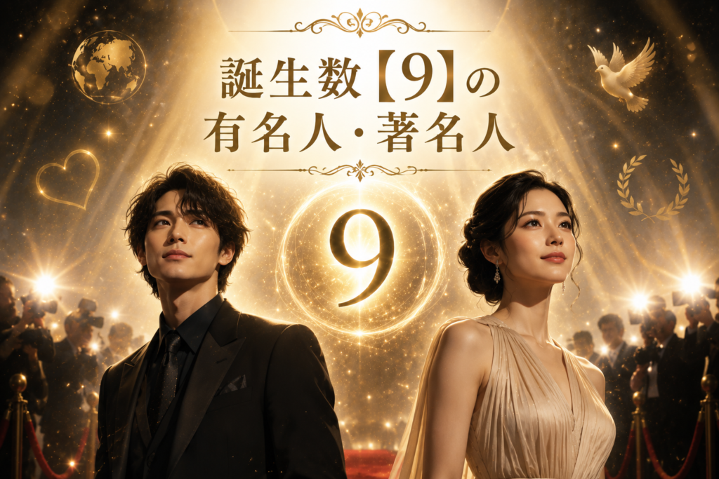 誕生数【9】の有名人・著名人